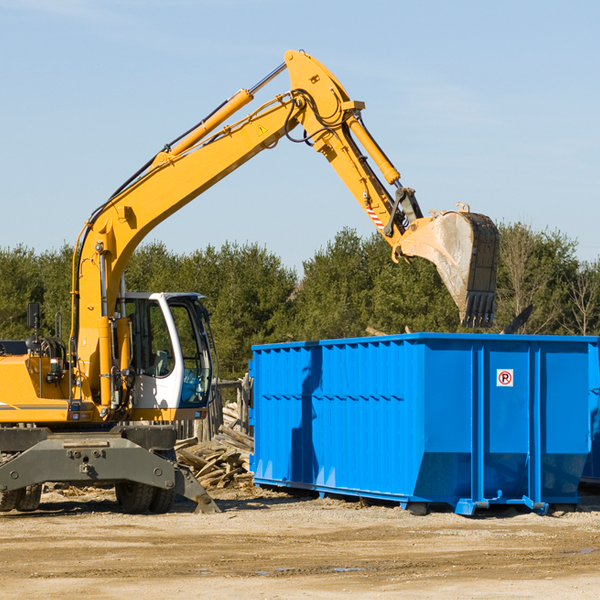 are there any restrictions on where a residential dumpster can be placed in Millersburg IA